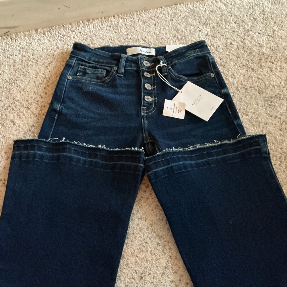 KanCan Dark Blue Flare Jeans